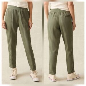 Faherty‎ Arlie Day Pant Thyme Olive Green